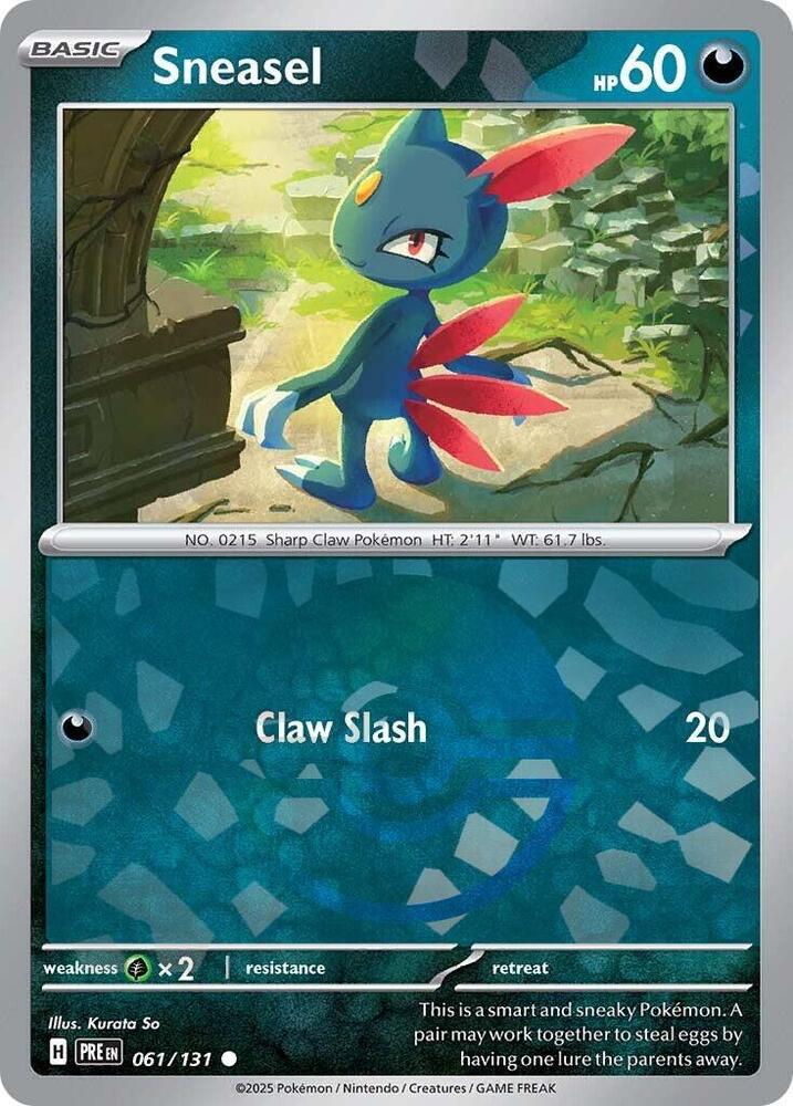 Sneasel (061/131) (Poke Ball Pattern) [Scarlet & Violet: Prismatic Evolutions] | Galaxy Games LLC