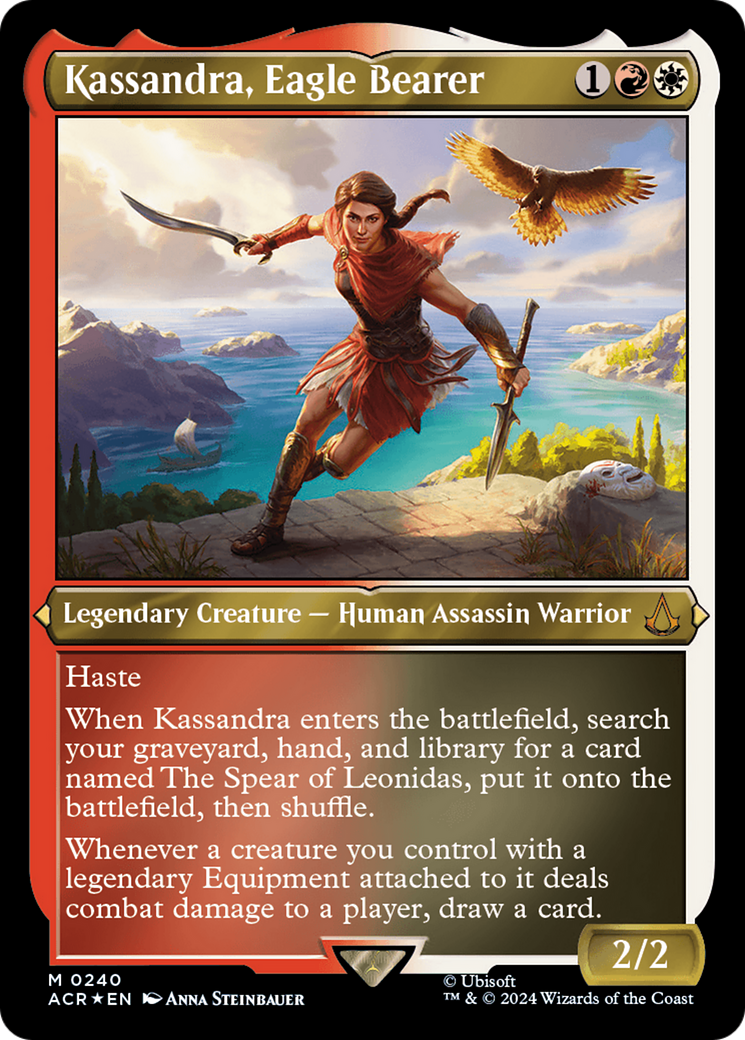 Kassandra, Eagle Bearer (Foil Etched) [Assassin's Creed] | Galaxy Games LLC