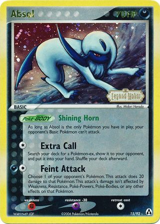 Absol (15/92) (Stamped) [EX: Legend Maker] | Galaxy Games LLC