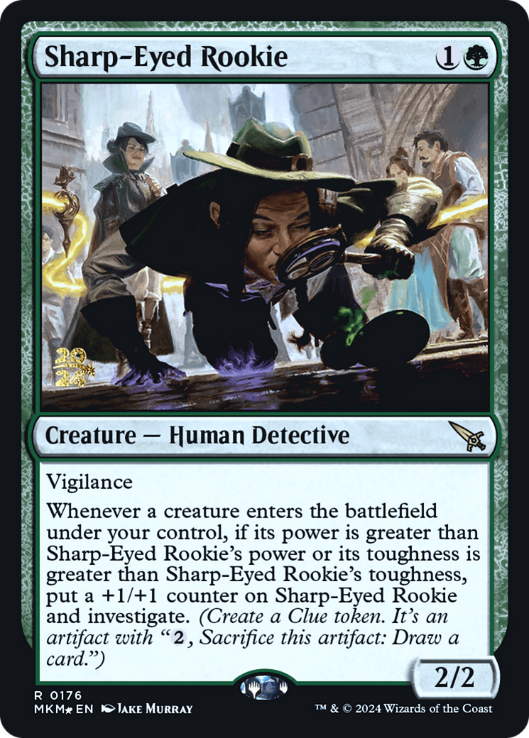 Sharp-Eyed Rookie [Murders at Karlov Manor Prerelease Promos] | Galaxy Games LLC