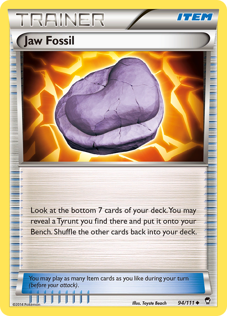 Jaw Fossil (94/111) [XY: Furious Fists] | Galaxy Games LLC