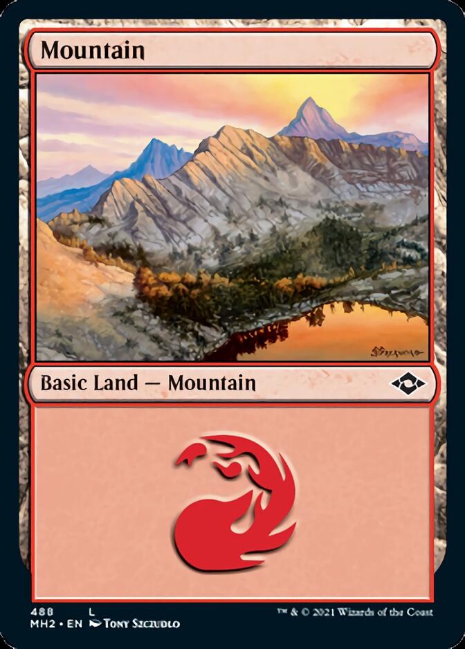 Mountain (488) (Foil Etched) [Modern Horizons 2] | Galaxy Games LLC