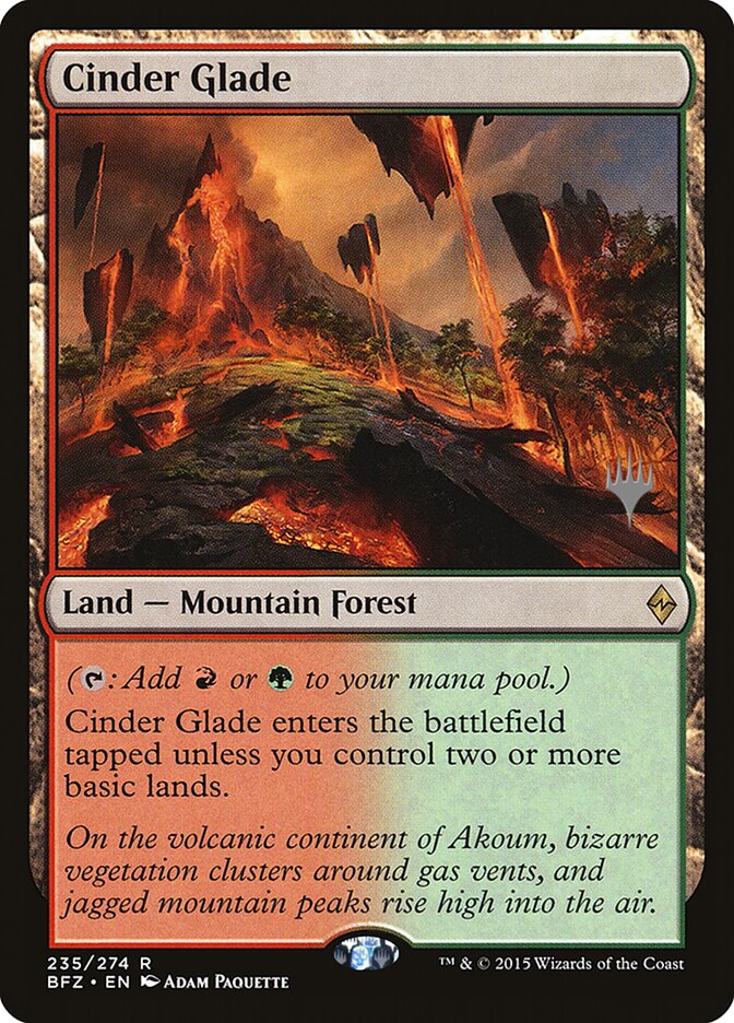 Cinder Glade (Promo Pack) [Battle for Zendikar Promos] | Galaxy Games LLC