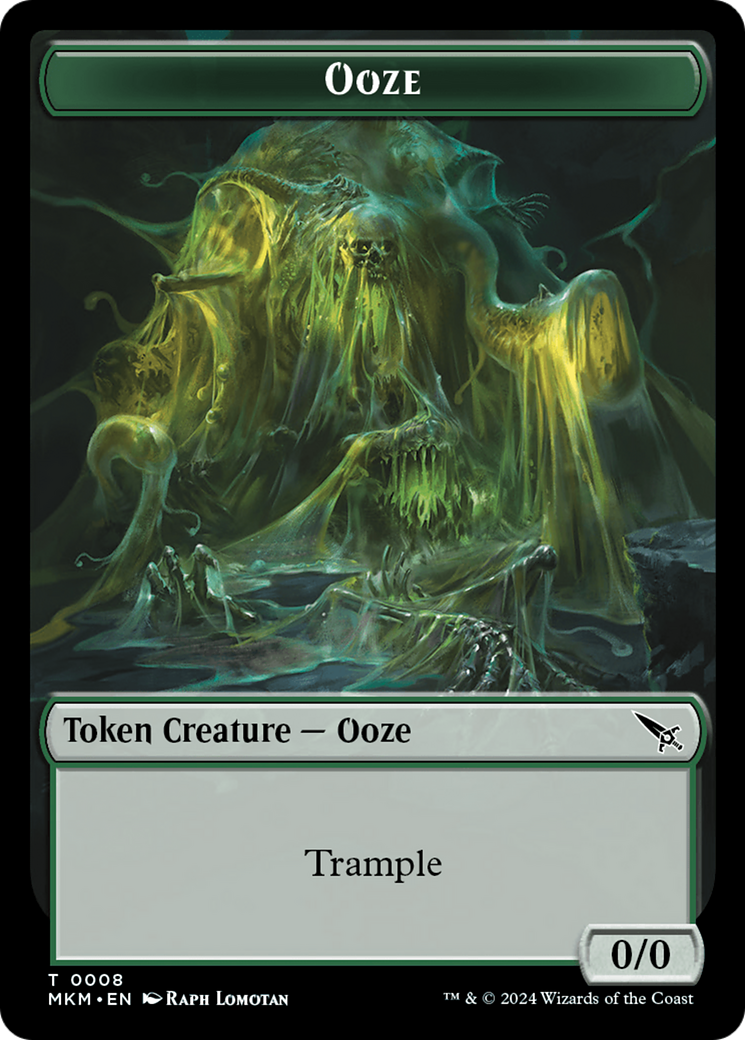 Detective // Ooze Double-Sided Token [Murders at Karlov Manor Tokens] | Galaxy Games LLC