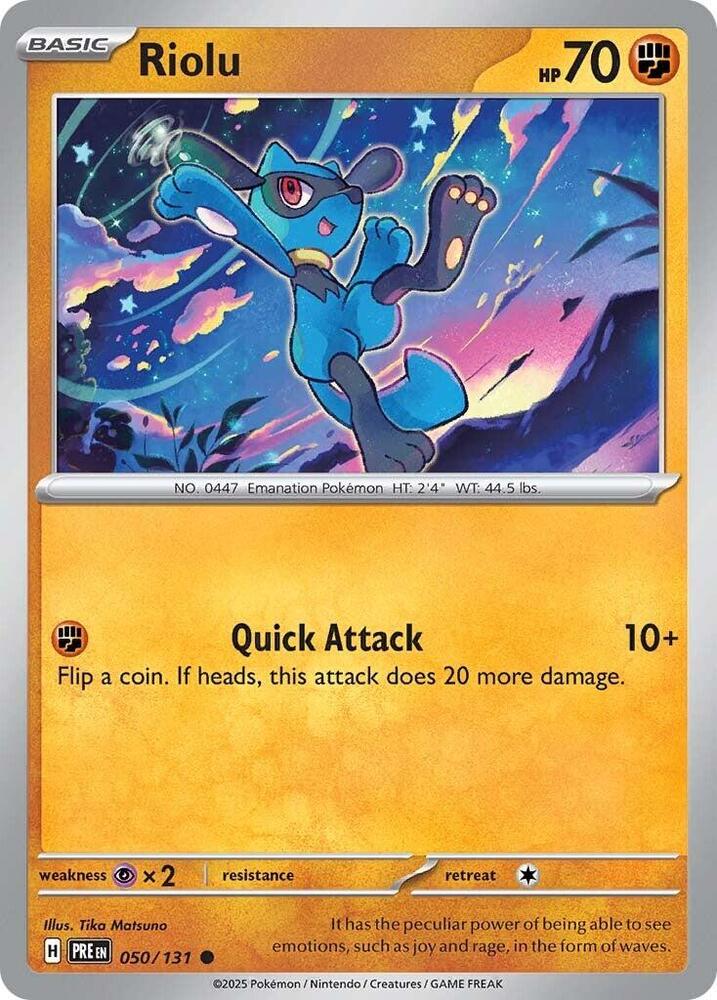 Riolu (050/131) [Scarlet & Violet: Prismatic Evolutions] | Galaxy Games LLC