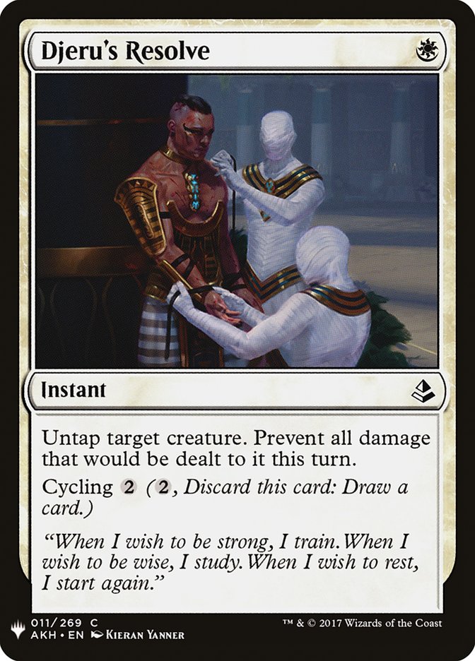 Djeru's Resolve [Mystery Booster] | Galaxy Games LLC