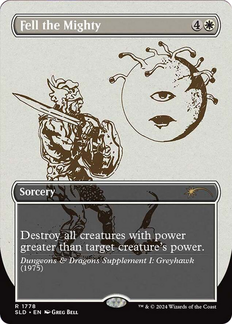Fell the Mighty [Secret Lair Drop Series] | Galaxy Games LLC
