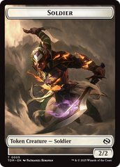 Solider (0004) // Solider (0005) Double-Sided Token [Tarkir: Dragonstorm Tokens] | Galaxy Games LLC
