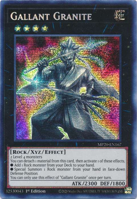 Gallant Granite [MP20-EN167] Prismatic Secret Rare | Galaxy Games LLC