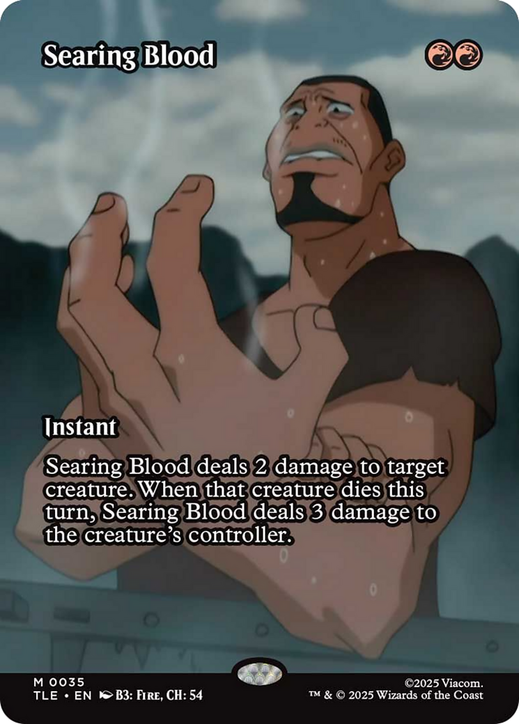 Searing Blood (Borderless) [Avatar: The Last Airbender: Eternal-Legal] | Galaxy Games LLC