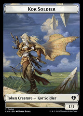 Saproling // Kor Soldier Double-Sided Token [Commander Masters Tokens] | Galaxy Games LLC
