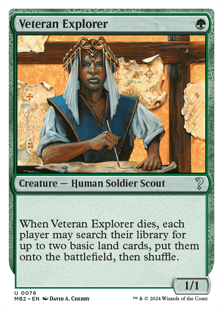 Veteran Explorer (White Border) [Mystery Booster 2] | Galaxy Games LLC