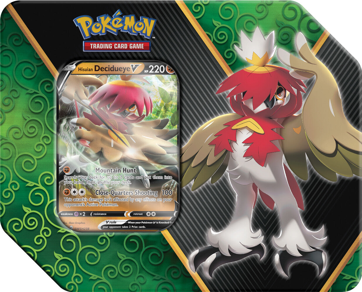 Divergent Powers Tin (Hisuian Decidueye V) | Galaxy Games LLC
