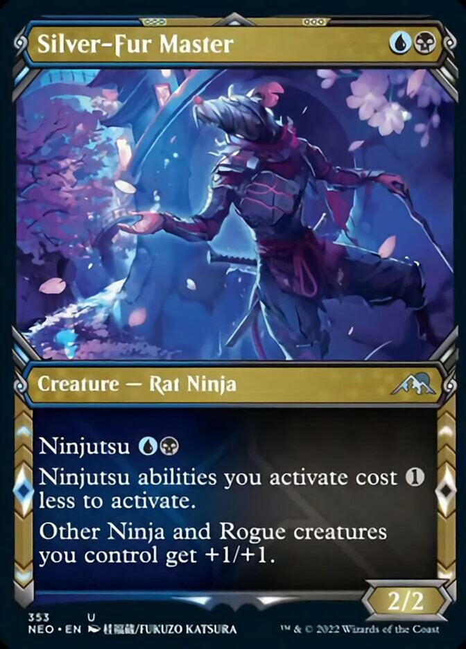 Silver-Fur Master (Showcase Ninja) [Kamigawa: Neon Dynasty] | Galaxy Games LLC