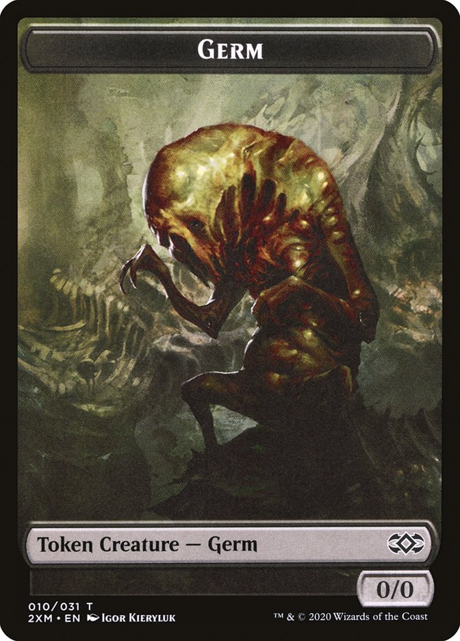 Elf Warrior // Germ Double-Sided Token [Double Masters Tokens] | Galaxy Games LLC