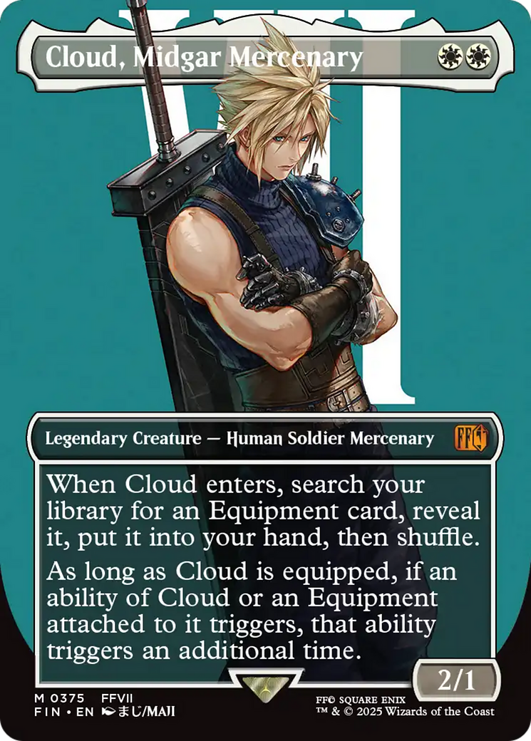 Cloud, Midgar Mercenary (Borderless) [FINAL FANTASY] | Galaxy Games LLC