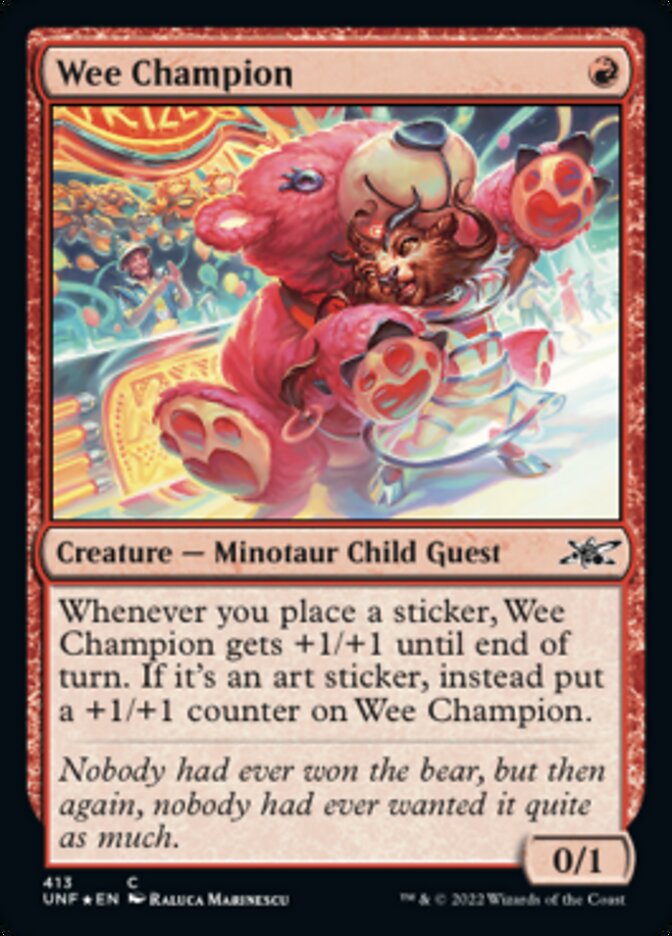 Wee Champion (Galaxy Foil) [Unfinity] | Galaxy Games LLC