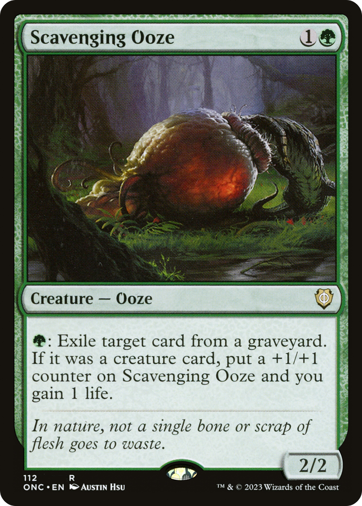 Scavenging Ooze [Phyrexia: All Will Be One Commander] | Galaxy Games LLC