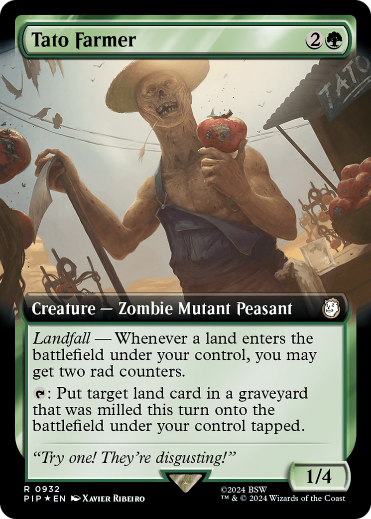 Tato Farmer (Extended Art) (Surge Foil) [Fallout] | Galaxy Games LLC