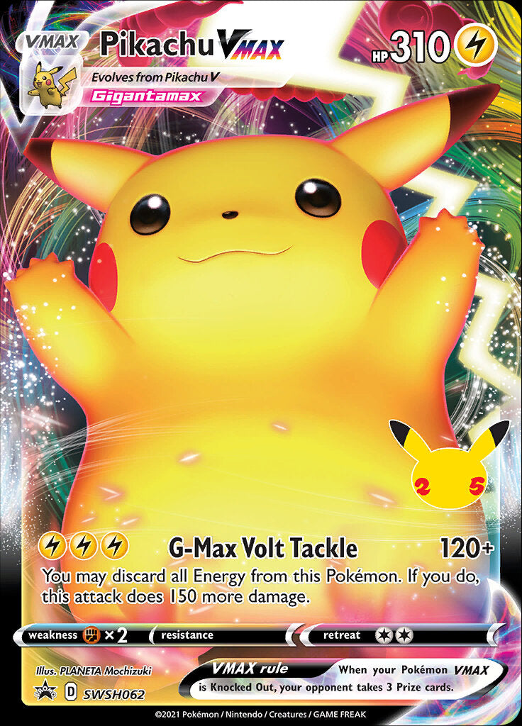 Pikachu VMAX (SWSH062) (Celebrations) [Sword & Shield: Black Star Promos] | Galaxy Games LLC