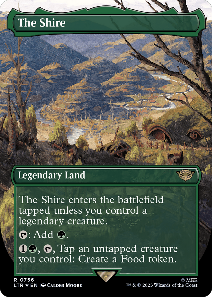 The Shire (Borderless) (Surge Foil) [The Lord of the Rings: Tales of Middle-Earth] | Galaxy Games LLC