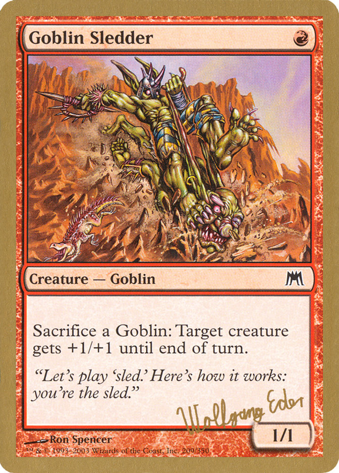 Goblin Sledder (Wolfgang Eder) [World Championship Decks 2003] | Galaxy Games LLC