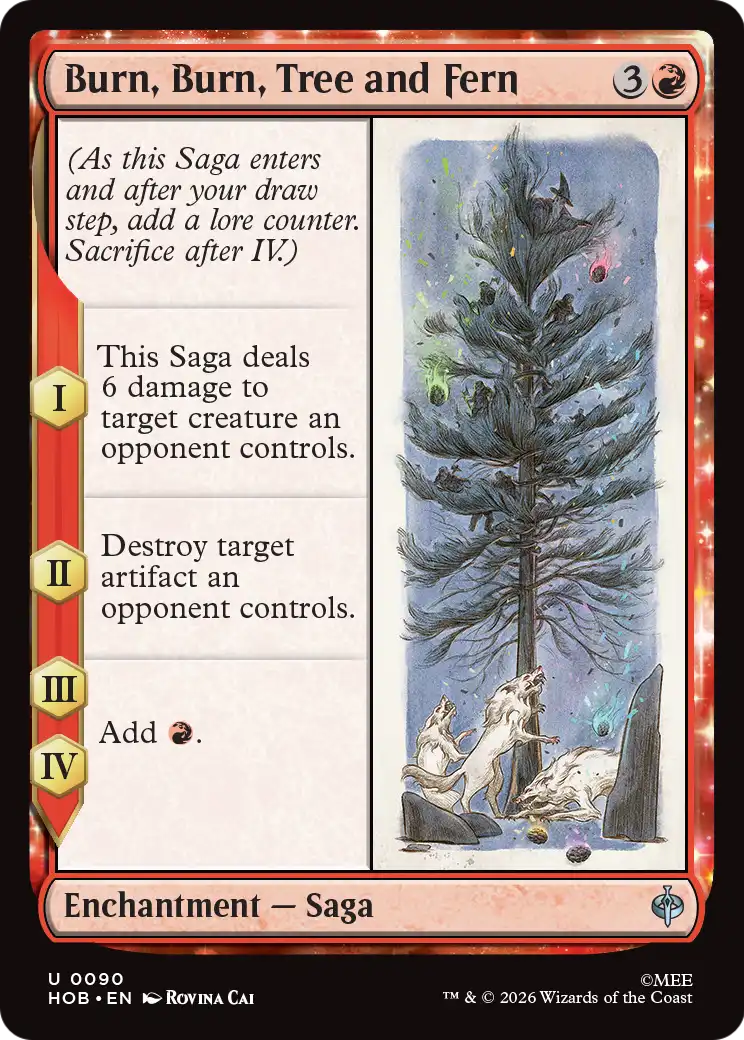 Burn, Burn, Tree and Fern [The Hobbit] | Galaxy Games LLC