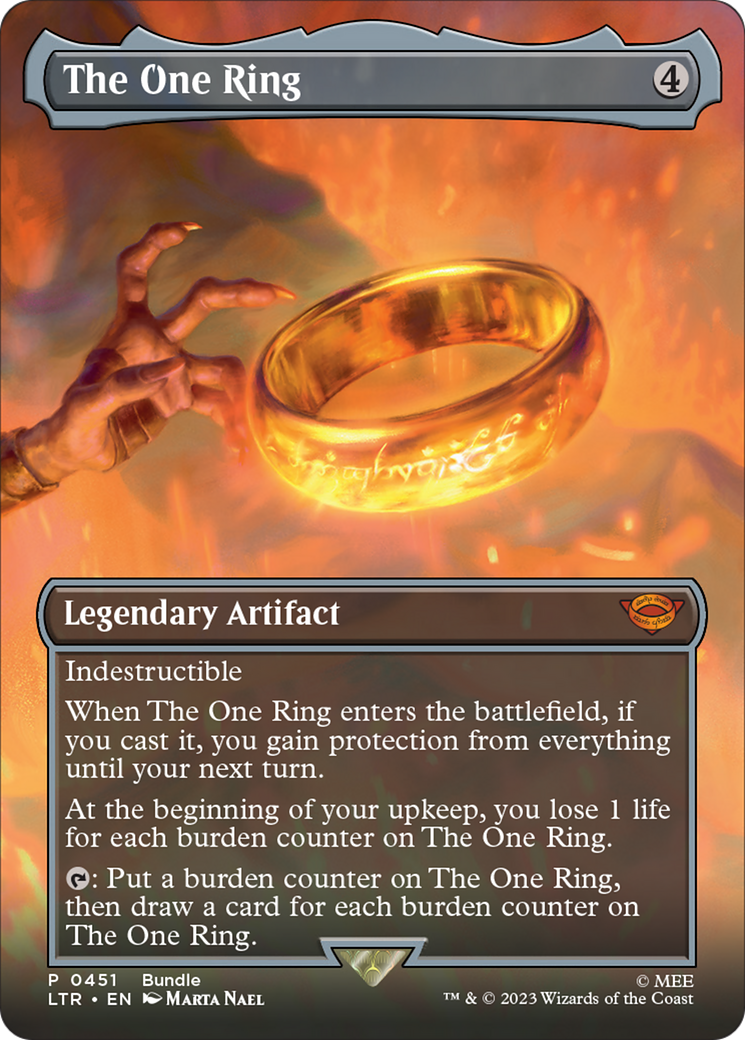 The One Ring (Borderless Alternate Art) [The Lord of the Rings: Tales of Middle-Earth] | Galaxy Games LLC