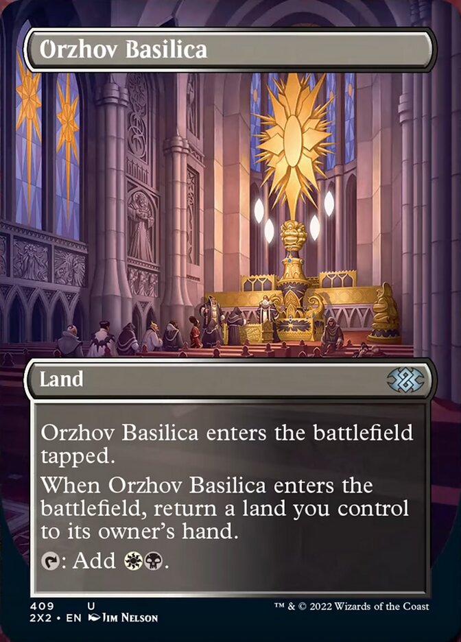 Orzhov Basilica (Borderless Alternate Art) [Double Masters 2022] | Galaxy Games LLC