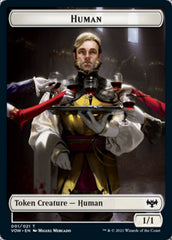 Human (001) // Spirit Cleric Double-Sided Token [Innistrad: Crimson Vow Tokens] | Galaxy Games LLC