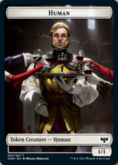 Human (001) // Human (010) Double-Sided Token [Innistrad: Crimson Vow Tokens] | Galaxy Games LLC