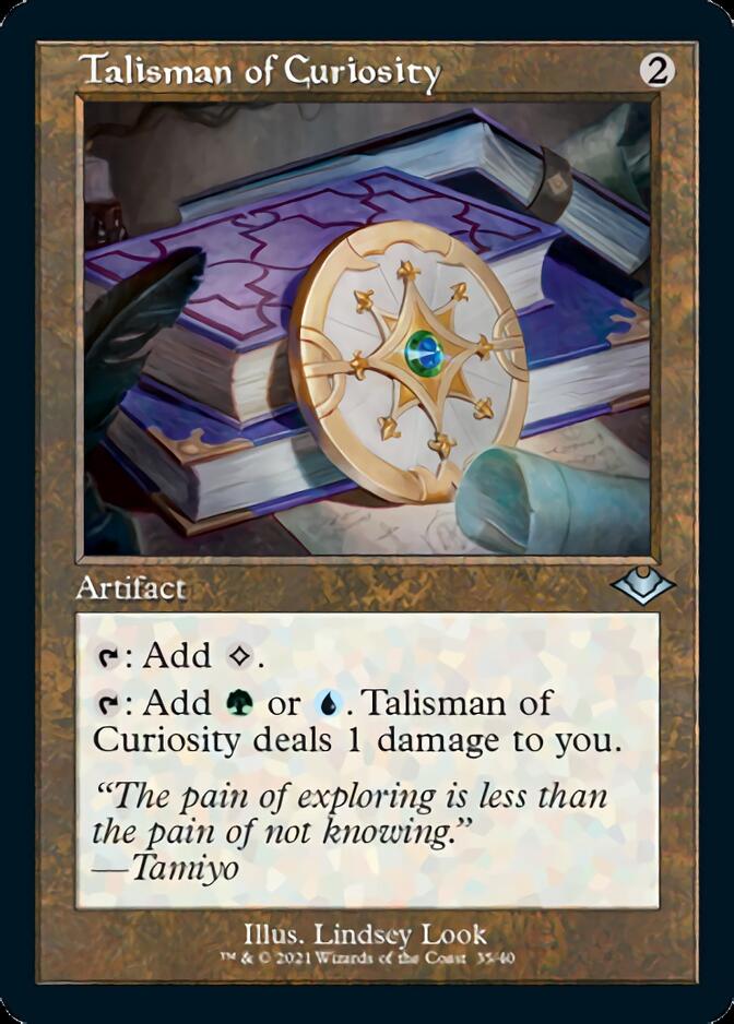 Talisman of Curiosity (Retro Foil Etched) [Modern Horizons] | Galaxy Games LLC