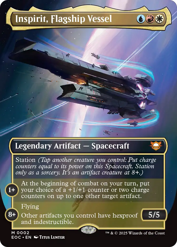 Inspirit, Flagship Vessel (Borderless) [Edge of Eternities Commander] | Galaxy Games LLC