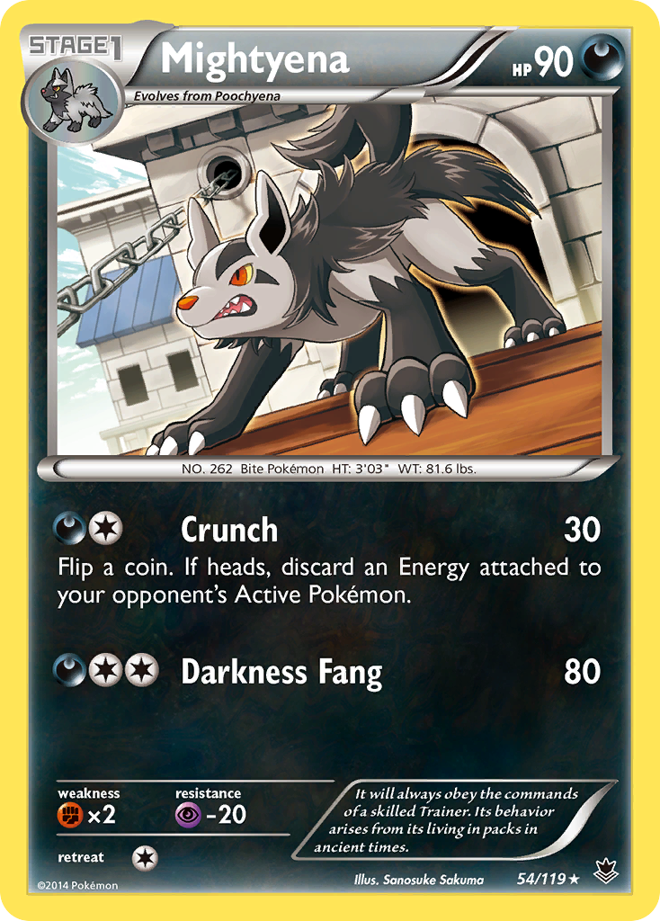Mightyena (54/119) [XY: Phantom Forces] | Galaxy Games LLC