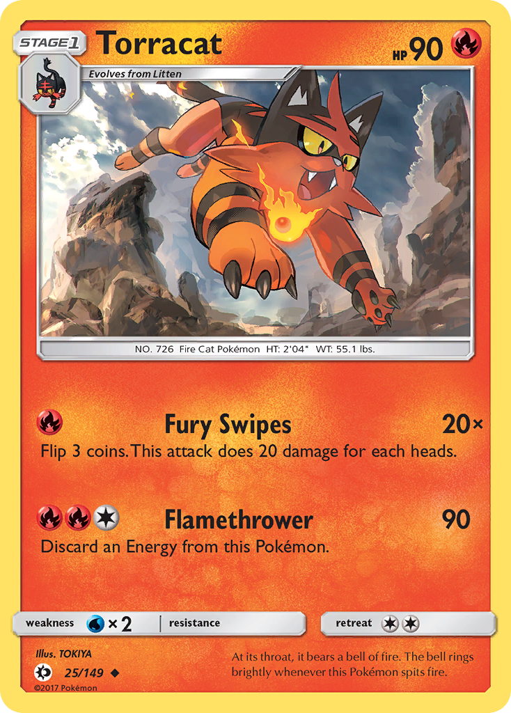 Torracat (25/149) [Sun & Moon: Base Set] | Galaxy Games LLC