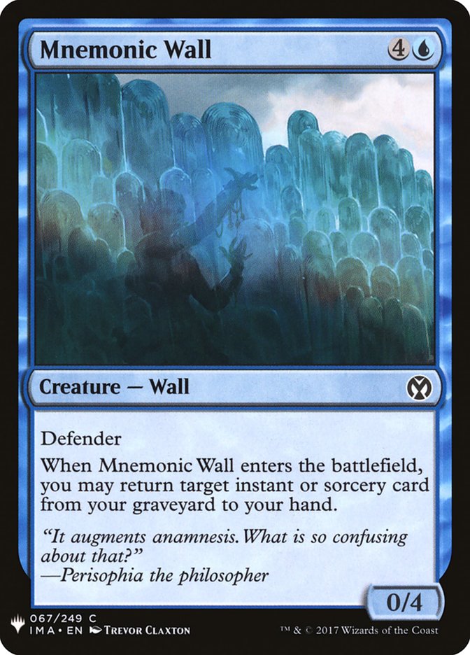 Mnemonic Wall [Mystery Booster] | Galaxy Games LLC