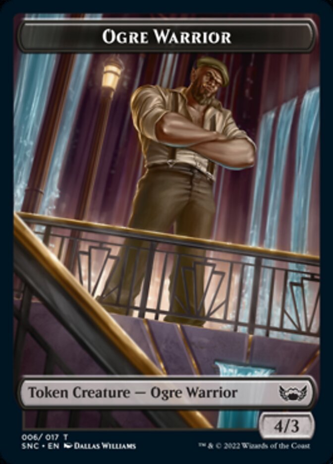 Ogre Warrior // Copy Double-Sided Token [Streets of New Capenna Tokens] | Galaxy Games LLC