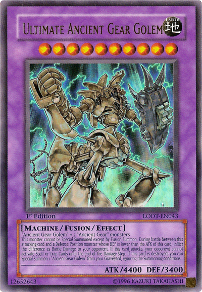 Ultimate Ancient Gear Golem [LODT-EN043] Ultra Rare | Galaxy Games LLC