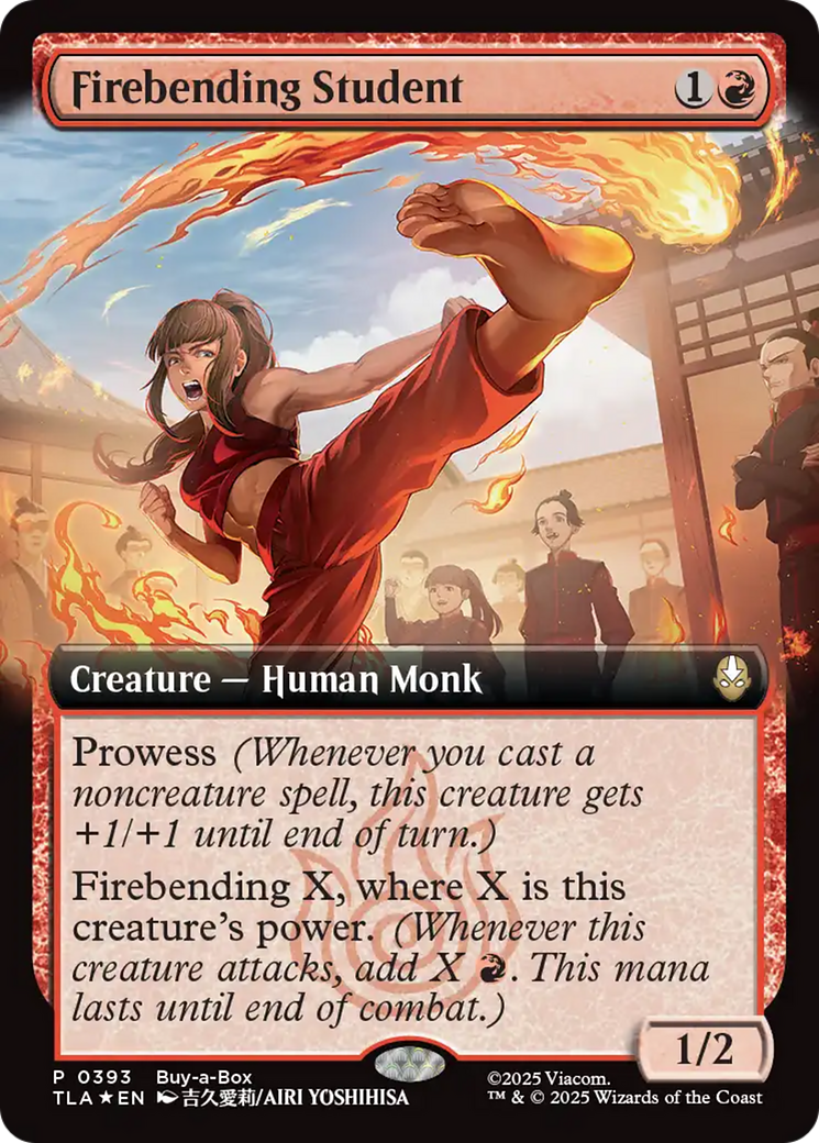 Firebending Student (Extended Art) [Avatar: The Last Airbender Promos] | Galaxy Games LLC