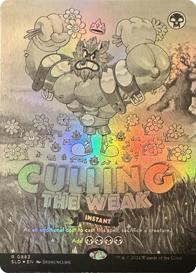 Culling the Weak (Black & White Foil) [Secret Lair Drop Series] | Galaxy Games LLC