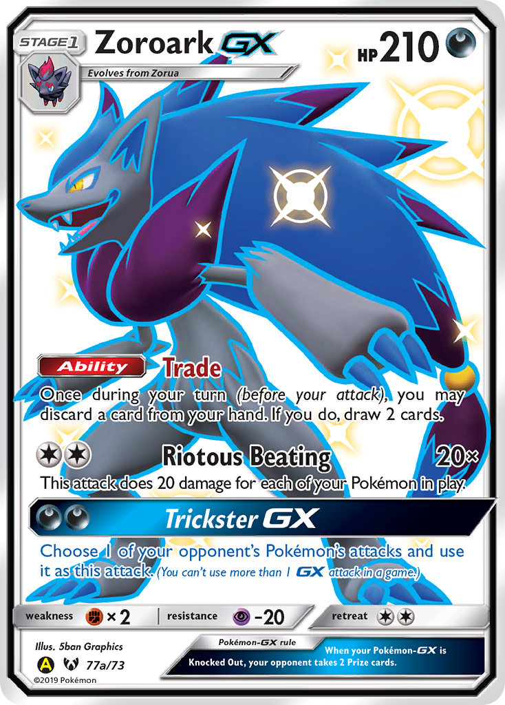 Zoroark GX (77a/73) [Alternate Art Promos] | Galaxy Games LLC