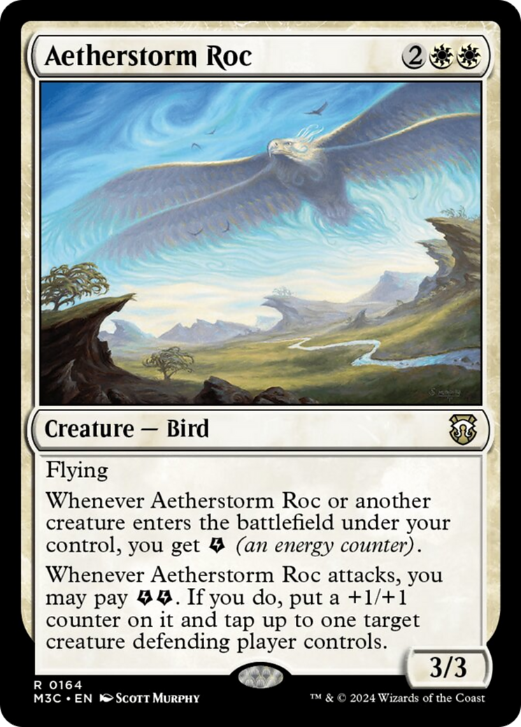 Aetherstorm Roc (Ripple Foil) [Modern Horizons 3 Commander] | Galaxy Games LLC