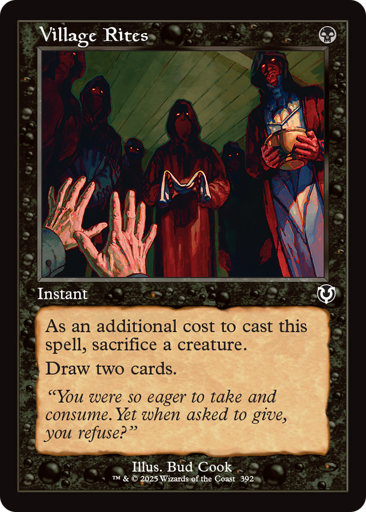 Village Rites (Retro Frame) [Innistrad Remastered] | Galaxy Games LLC