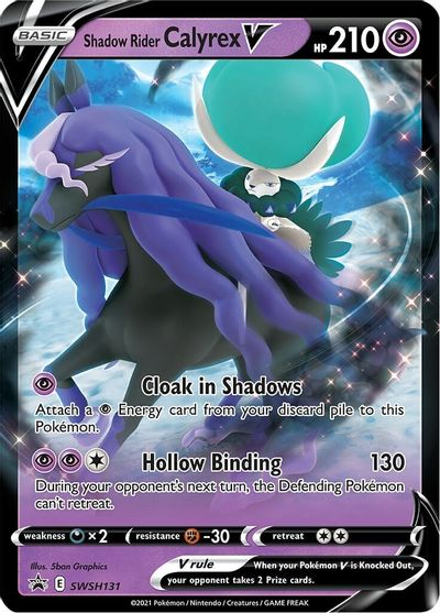 Shadow Rider Calyrex V (SWSH131) (Jumbo Card) [Sword & Shield: Black Star Promos] | Galaxy Games LLC