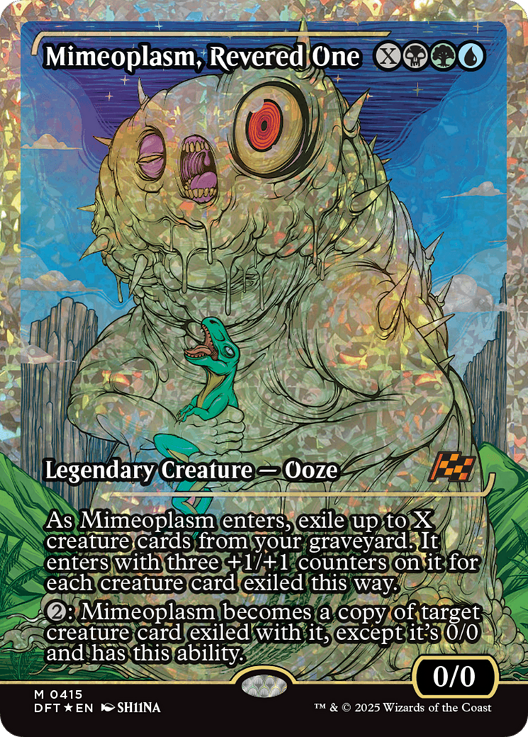 Mimeoplasm, Revered One (Showcase) (Fracture Foil) [Aetherdrift] | Galaxy Games LLC