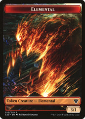 Angel // Elemental (010) Double-Sided Token [Commander 2020 Tokens] | Galaxy Games LLC