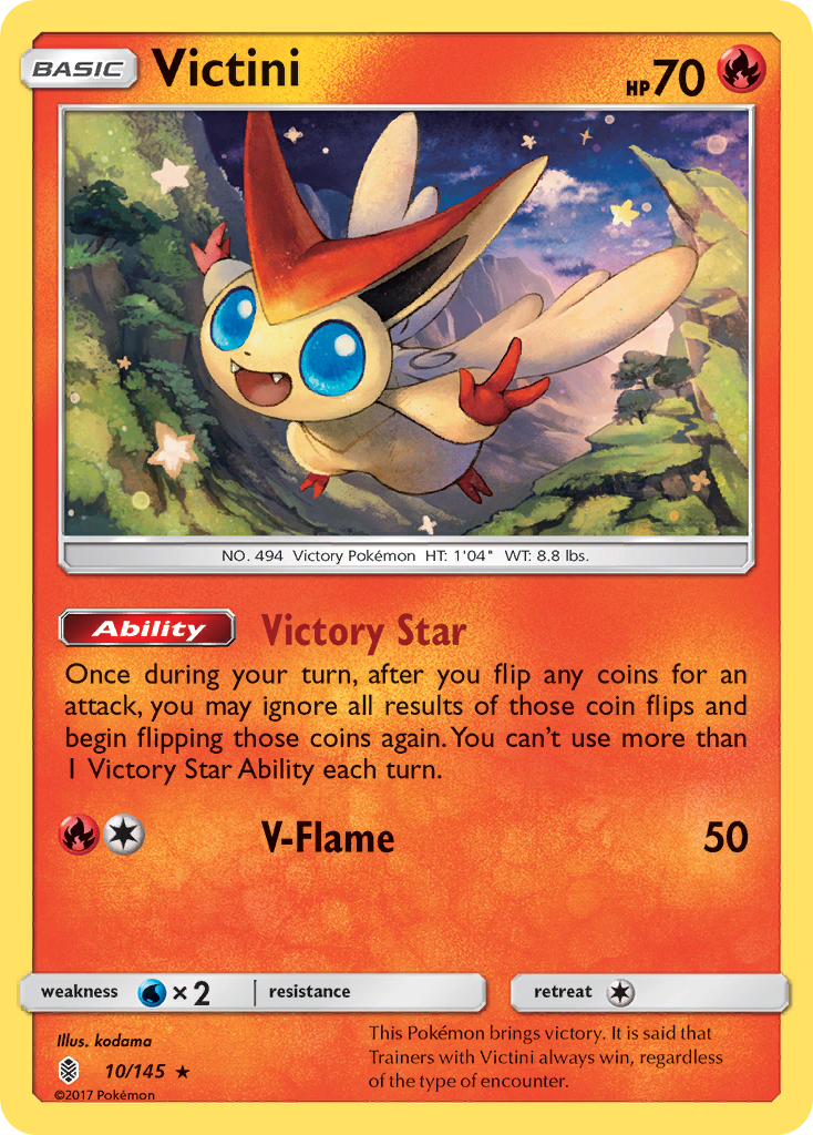 Victini (10/145) [Sun & Moon: Guardians Rising] | Galaxy Games LLC