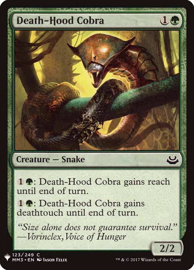 Death-Hood Cobra [Mystery Booster] | Galaxy Games LLC