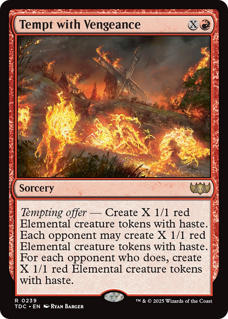 Tempt with Vengeance [Tarkir: Dragonstorm Commander] | Galaxy Games LLC