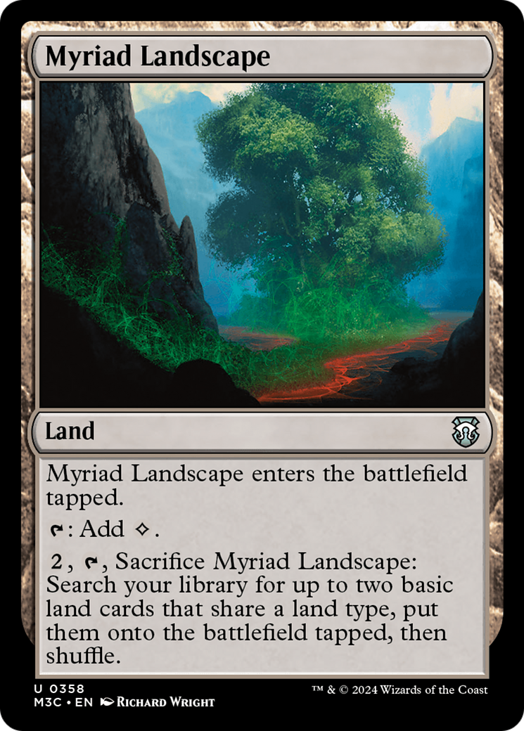 Myriad Landscape (Ripple Foil) [Modern Horizons 3 Commander] | Galaxy Games LLC